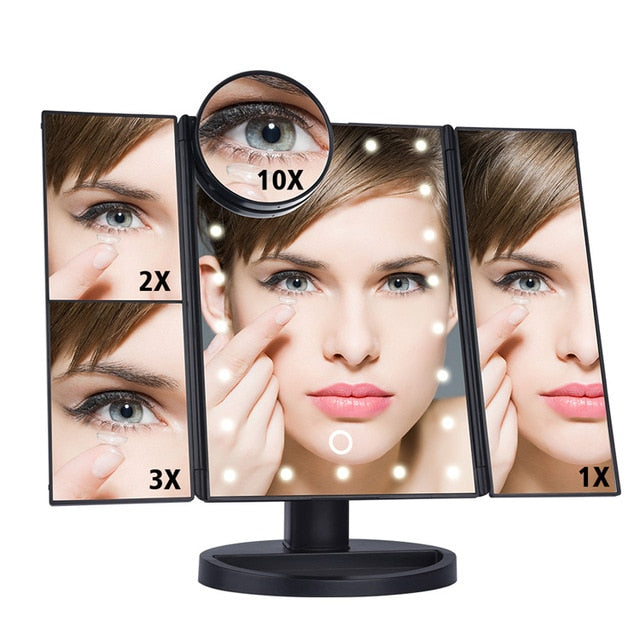 Touch Screen Light Makeup Mirror