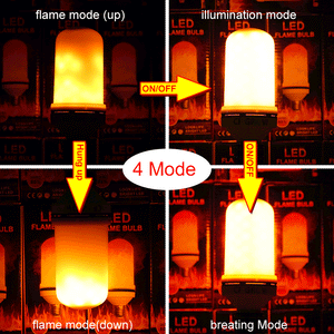 LED Flame Effect Light Bulb