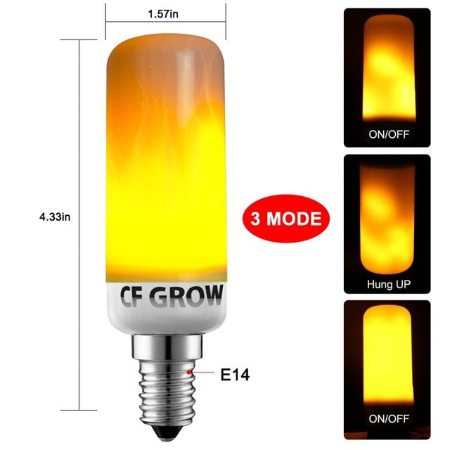 LED Flame Effect Light Bulb