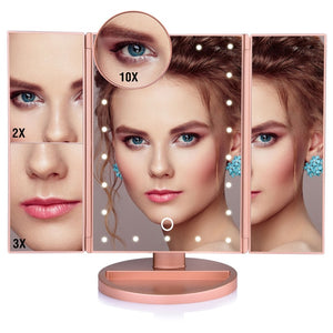 Touch Screen Light Makeup Mirror